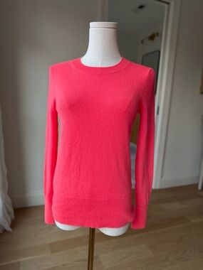 J. Crew Coral Pink Crewneck Sweater